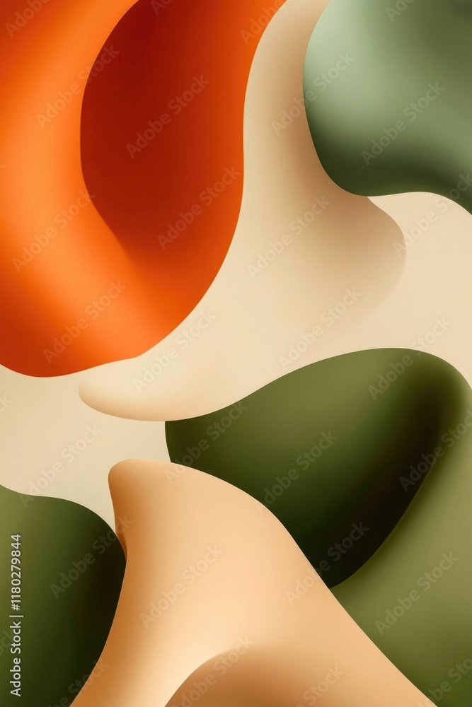 Poster A vibrant and textured close-up image of an abstract design