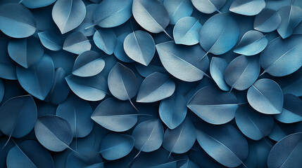 Seamless abstract decorative 3D leaves pattern background representing natural chaos in motion blending organic and geometric forms for dynamic energy and flowing movement across the surface

