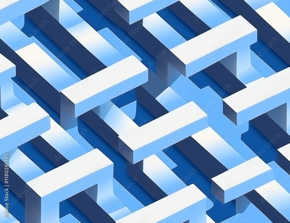 Poster geometric lines create a simple lattice graphic design on a seamless modern background with a white 