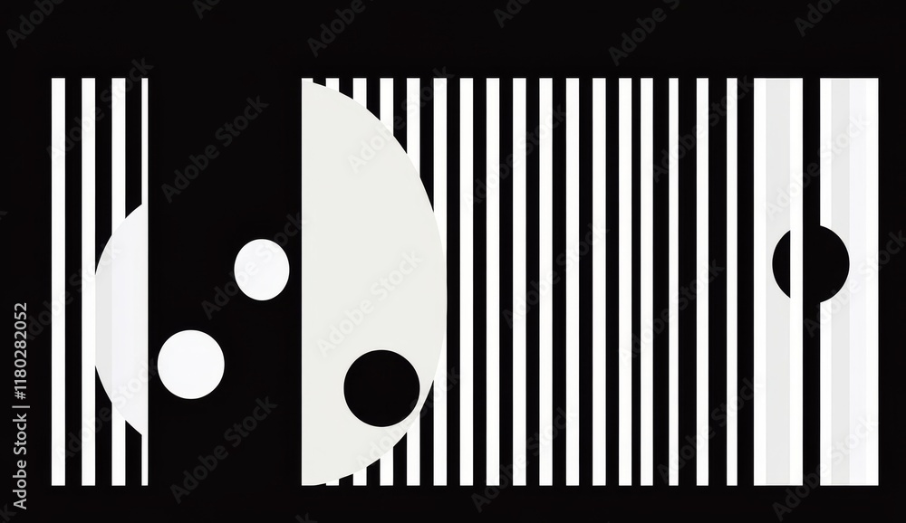 Poster a seamless modern background showcases an abstract geometric pattern of stripes and lines, embellish