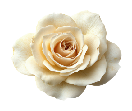 Captivating aerial view of a large rose petal floral beauty nature high fidelity soft background botanical concept isolated on transparent background png