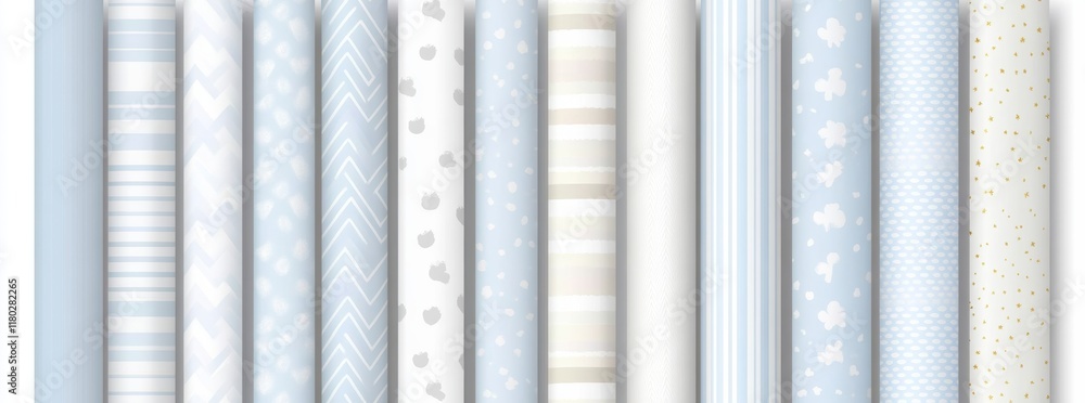 Aufkleber simple modern graphics of a seamless blend of gray and white geometric patterns.