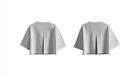 white shirt isolated on white