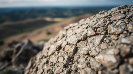 stone wall in the mountains