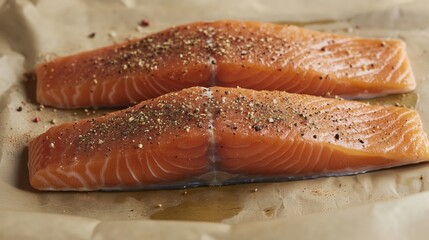 Filet z łososia przyprawiony ziołami, starannie przygotowany i podany, stanowi prawdziwą kulinarną ucztę, doskonałą dla smakoszy.