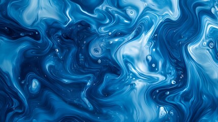 Irregular patterns in fascinating blue