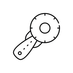 Rotary cutter vector icon