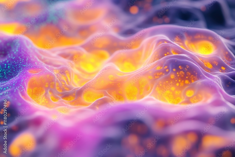 Poster A microscopic view of cellular structures