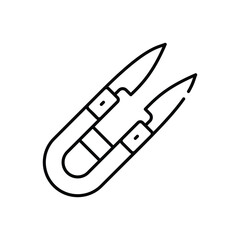 Thread Cut vector icon