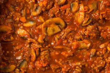 Homemade Mushroom Sausage Ragu Pasta Sauce
