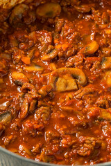 Homemade Mushroom Sausage Ragu Pasta Sauce