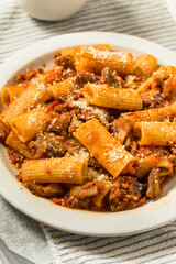 Homemade Mushroom Sausage Ragu Pasta