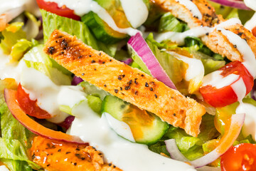 Healthy Homemade Buffalo Chicken Salad