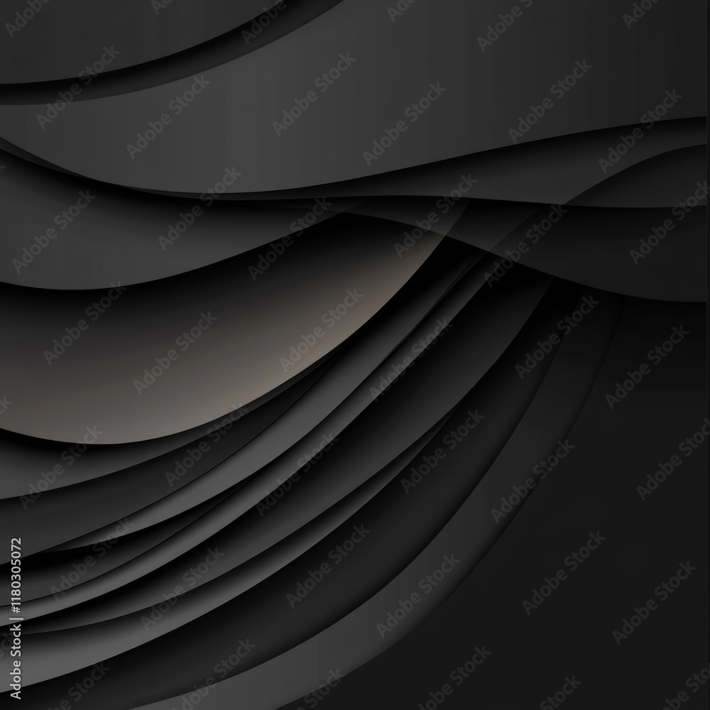 Aufkleber A simple yet striking design featuring curves on a monochromatic background, suitable for various uses such as presentations or branding materials