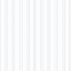 Seamless pattern of vertical blue stripes dotted lines on white background