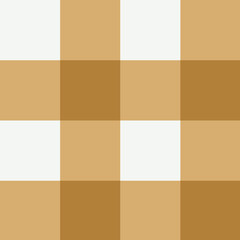 Seamless pattern of gingham checkedred plaid design of hand drawn illustration. Mustard gingharm.