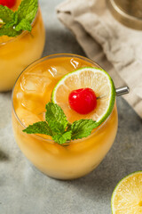 Cold Boozy Tropical Mai Tai Cocktail