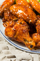 Homemade Buffalo BBQ Chicken Wings with Beer