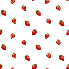 strawberry seamless pattern