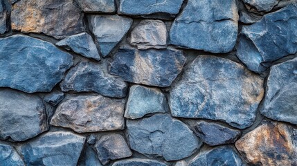 Obraz premium Dark blue rough grainy stone or concrete wall texture background