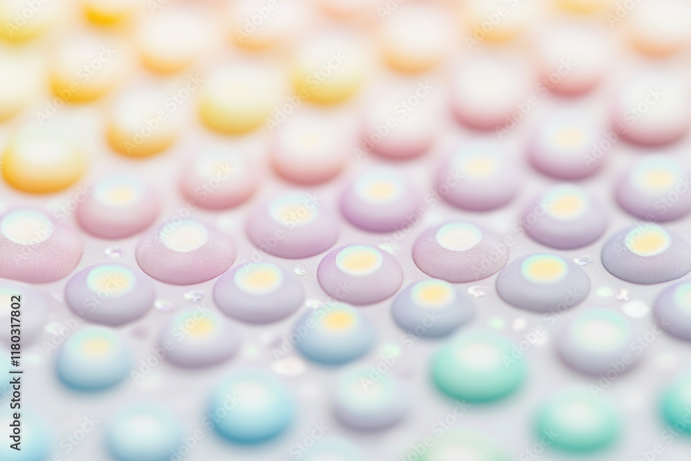 Poster close-up of various candies on a table