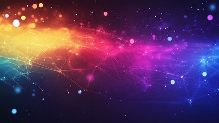 Fototapeta premium Dark abstract polygonal background