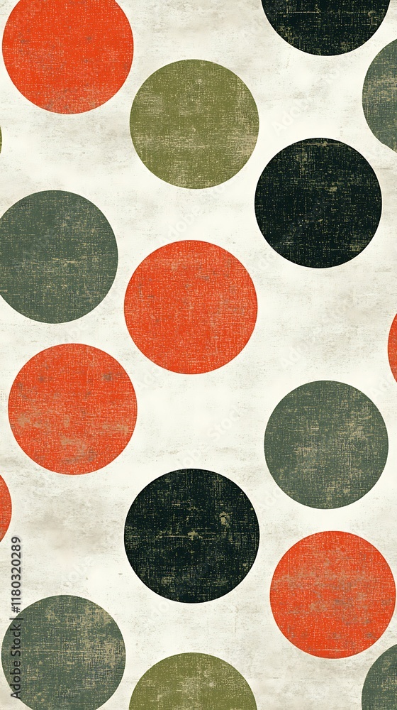 Poster abstract geometric background with colorful circular shapes and textures