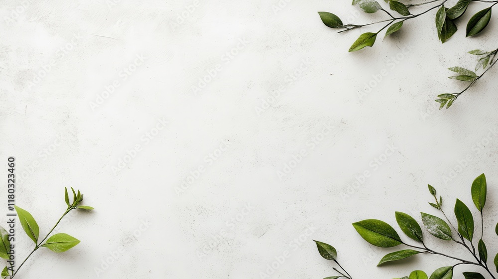 Wall mural white abstract long minimal banner. light neutral background with arrows and copy space for text. fa