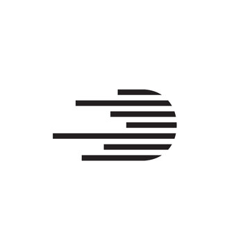 Letter D Innovative Wave Lines logo design reflects modern innovation and elegant creativity, delivered as an editable vector brand identity.