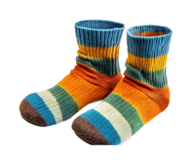 Hiking Trail Socks with Moisture-Wicking Fabric - Isolated on White Background