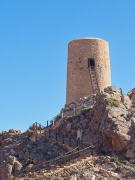 Torre del Pirulico tower, Mojacar, Almeria, Spain