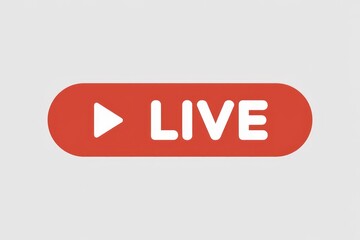Red button with a play icon and the word LIVE indicating a live stream.