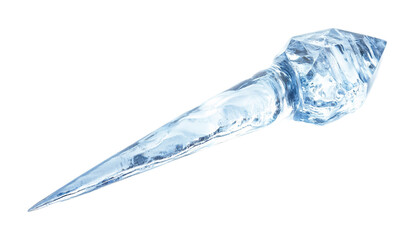 Rugged Ice Pick for Mountain Climbing Isolated on White Background