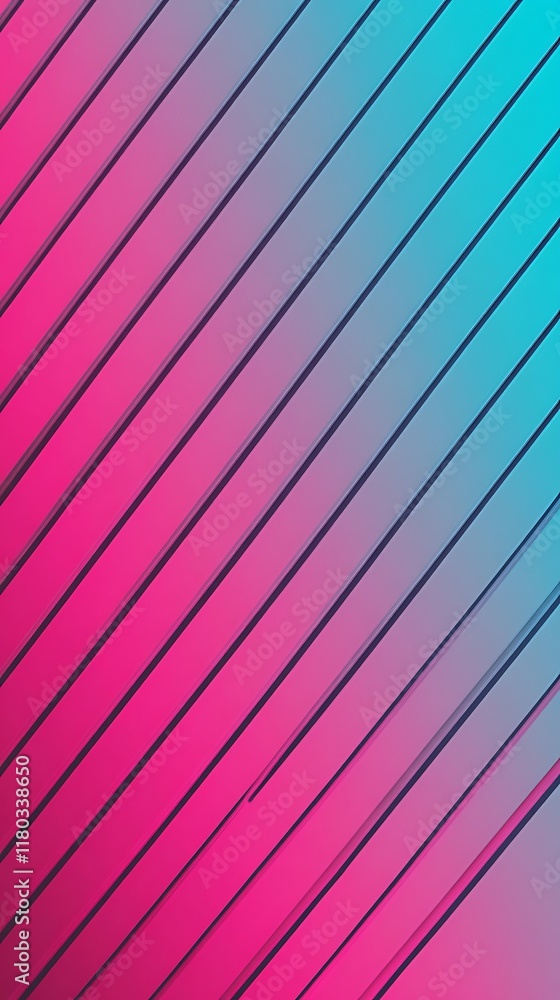Poster a modern geometric background with cyan and pink diagonal patterns for a stylish look.