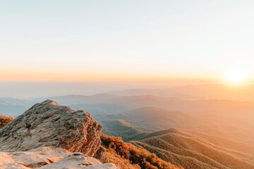Naklejka premium Winter sunrise illuminates Battery Rock in Baden-Baden, Germany