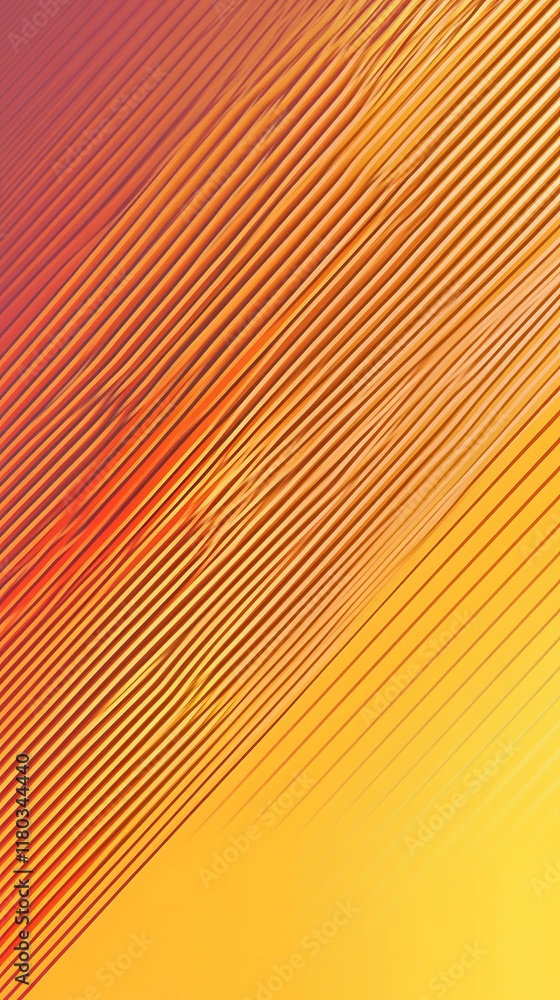 Aufkleber abstract geometric background featuring yellow and red diagonal patterns