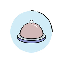 Food Tray vector icon