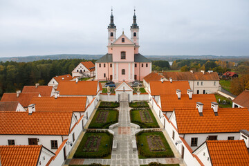 Fototapeta premium Church of the Immaculate Conception and Baroque monastery in Wigry, Poland