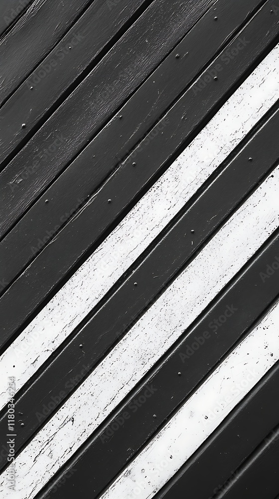 Poster abstract geometric backdrop with bold black and white diagonal lines for modern design projects