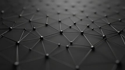 Obraz premium Abstract digital network connection grey background 3D renderingAbstract digital network connection grey background 3D rendering
