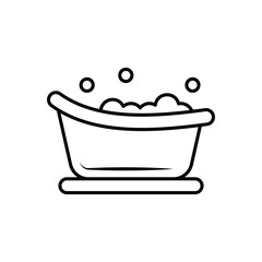 Bathtub  vector icon