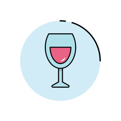 Wine Glass vector icon