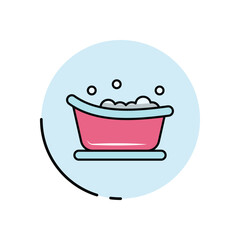Bathtub  vector icon