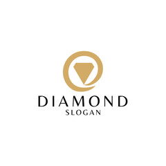 Diamond Circle logo design showcases unity and elegance through its geometric perfection, encapsulated in an editable vector brand identity.