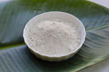White clay filler, Soft-prepared chalk.  Thai tradition, Songkran festival