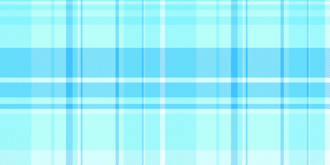 Site plaid fabric tartan, decorate vector textile background. Worldwide texture check seamless pattern in cyan and light colors.