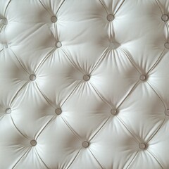 Naklejka premium Close-up shot of a white leather upholstered chair