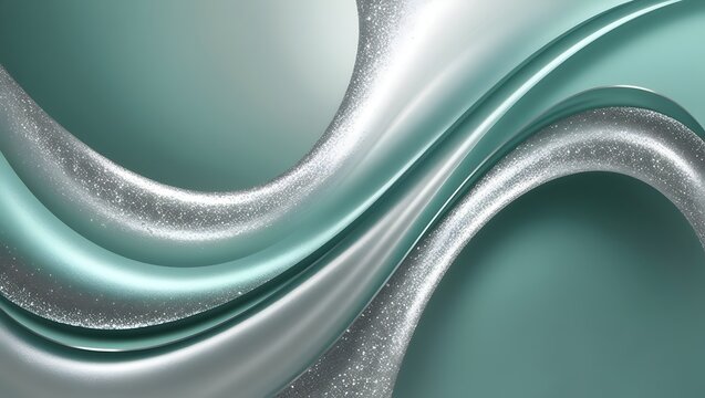 artistic wave designs in turquoise and silver for themed restaurant menus