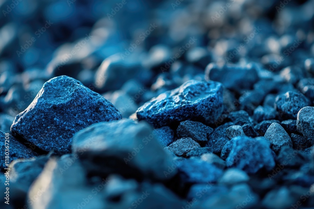 Poster close-up shot of a pile of rocks with varied textures and colors