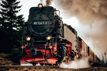 Obraz premium Dampflok Harzer Schmalspurbahn